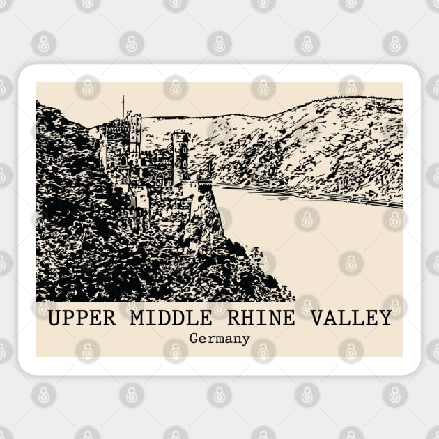 Upper Middle Rhine Valley - Germany Magnet by Lakeric
